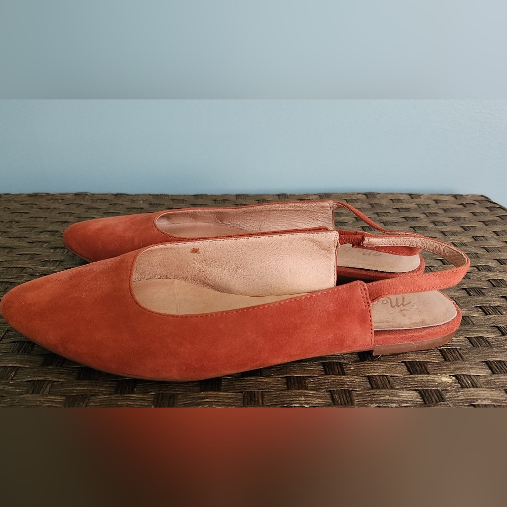 Madewell The Margot Suede Slingback Flats Size 6.5